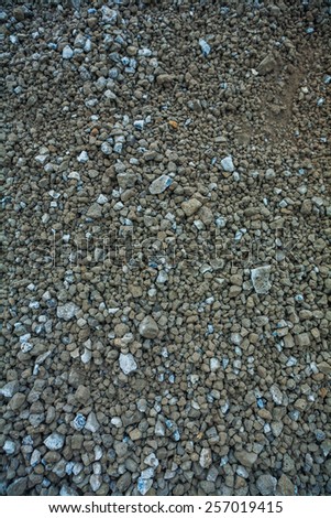 texture of messy construction gravel