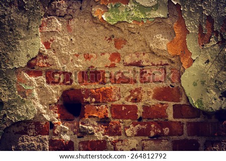 texture of old damaged brick wall insagram sttile