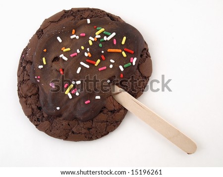 Chocolate Cookie on a Stick