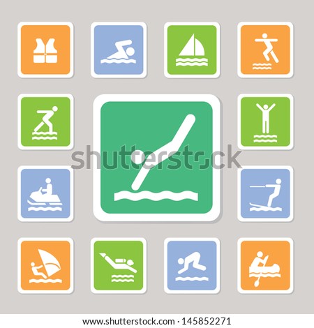 water sport icons for use