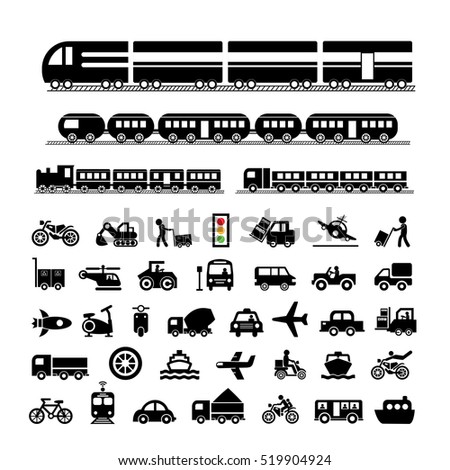 vector basic icon for transport