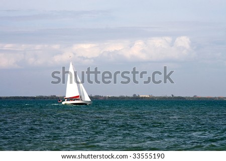 Sailing the gulf of Mexico of Sanibel Island Florida