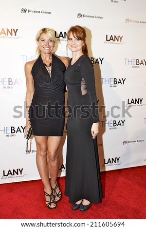 LOS ANGELES/CALIFORNIA - AUGUST 4, 2014: Tina Gianni & Tiffany walk the red carpet at \