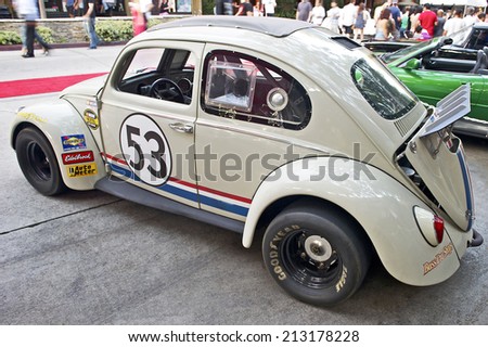 BURBANK/CALIFORNIA - JULY 26, 2014: 1961 Volkswagon Beetle known as \