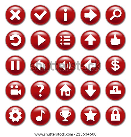 stock-vector-red-game-buttons-set-213634