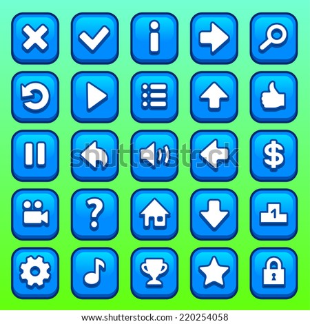 stock-vector-game-blue-square-interface-