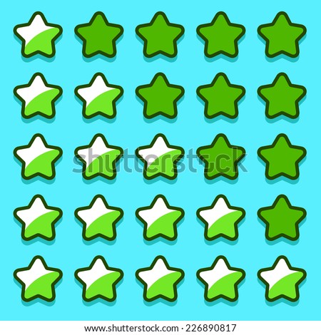 stock-vector-green-game-rating-stars-ico