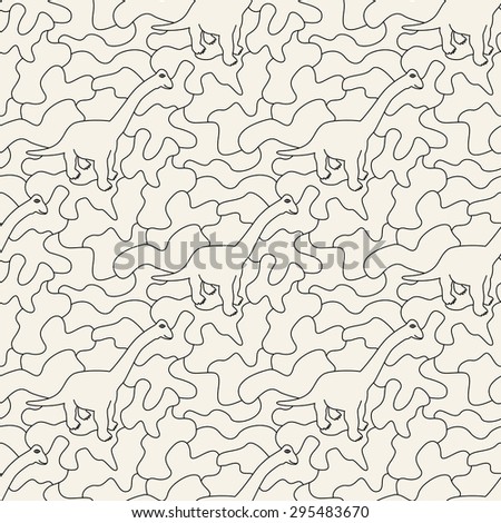 Seamless dinosaur pattern tile background geometric abstract