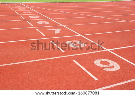 Arena sport running race track