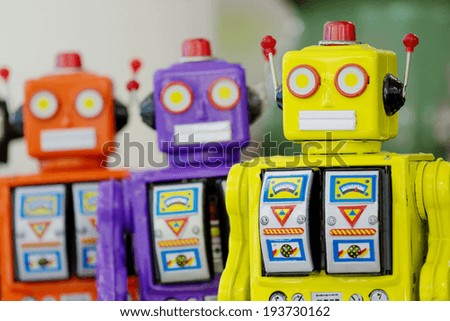 Vintage robot toy
