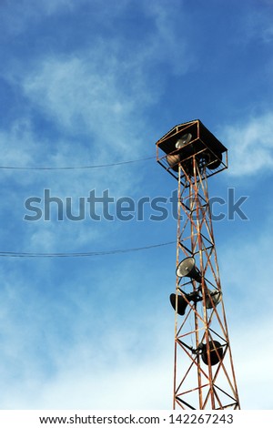 Vintage radio tower