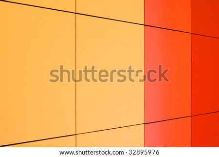 Colorful panels. Perspective view of color boards. Abstract geometrical background