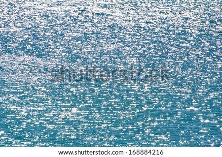 Sparkling blue sea