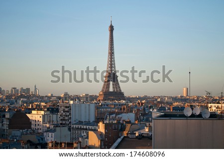 Bright sunny spring day in Paris