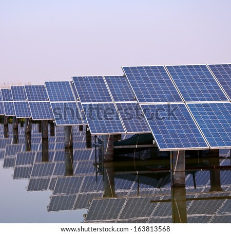 Power plant using renewable solar energy, photovoltaic
