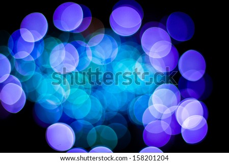 Abstract circular bokeh background of party light - Purple/Blue