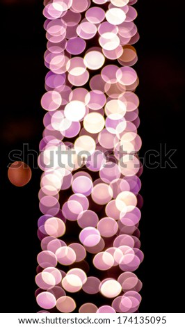 Pink circle bokeh for valentine day