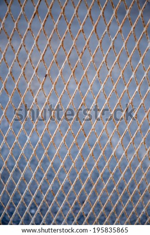 Rusty iron net