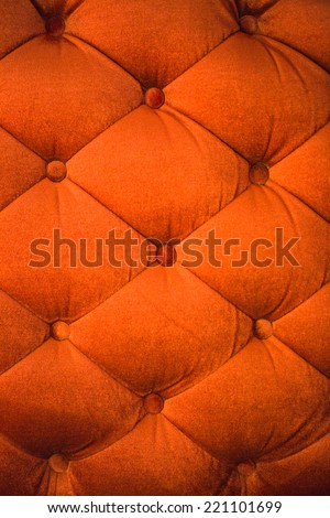 Brown velvet and button wall
