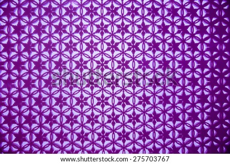 Pattern purple flower icon on white light background