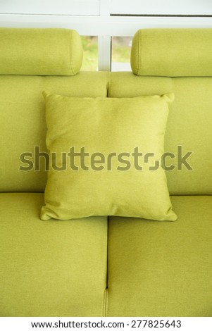 Silk set of soft sofa and pillow