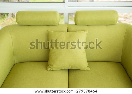 Pillow and soft sofa silk set