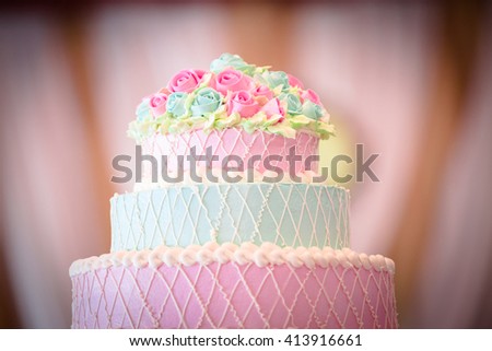 Sweet wedding cake