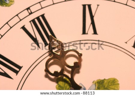 Clock hand at 11