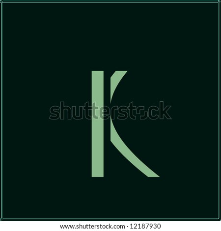 Logo Design on Abstract Design Of The Letter K Stock Photo 12187930   Shutterstock