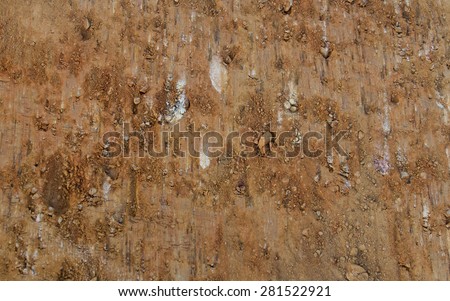 Texture or background footprints on Earth scratched or Esplanade recently by an excavator