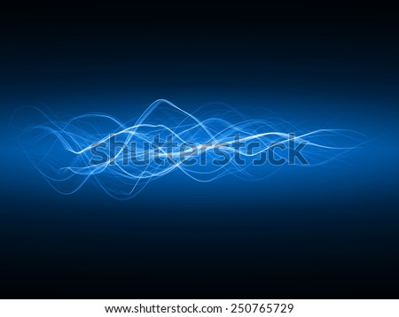 magic spell effect (blue colored,horizontal waves version)