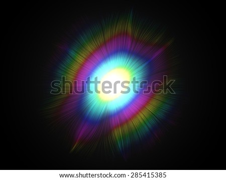 magic beam effect.(rainbow effect version)