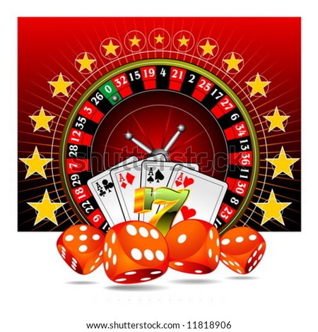 stock vector gambling illustration with casino elements 11818906 Online Casino Gambling In Australia
