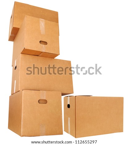 Stacking of corrugated boxes