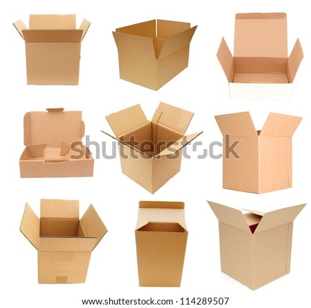 Opening of variety carton boxes Opening of variety carton boxes