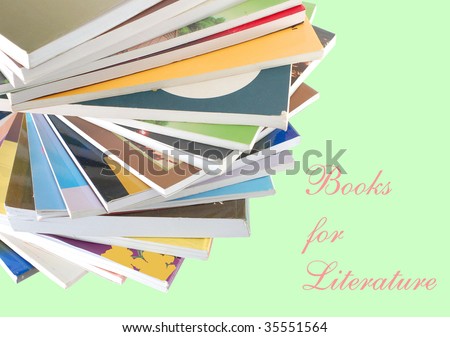 decor on literature books