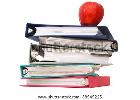 stock photo : Binder homework background