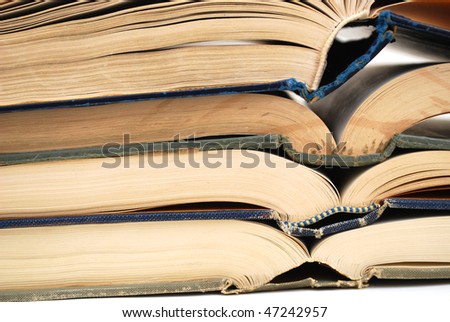 stacking with research books