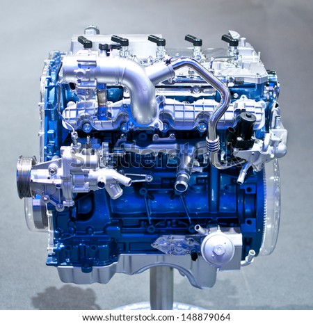 Powerful chrome auto engine