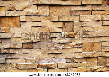 Natural color brick stone wall - modern layer lines pattern repeat earth tone