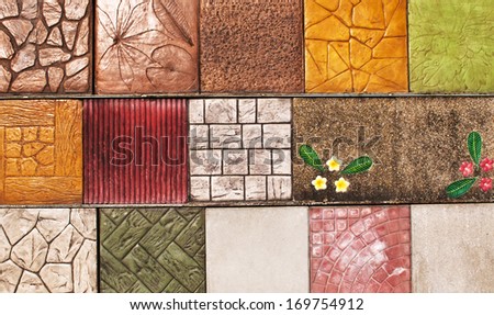 sample of ceramic tile in store - floor wall texture surface design granite square beautiful colorful