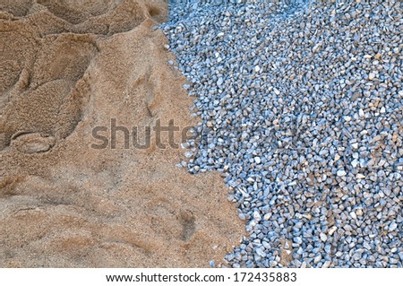 gravel and sand - construction industrial outdoor pebble rock stone texture build
