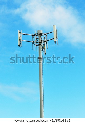 telecommunication tower - antenna cellular communication electronic industry signal steel network