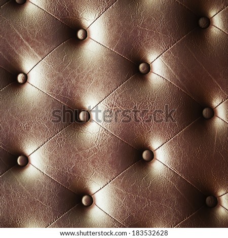 genuine brown leather texture - classic stylish upholstery button fabric quality skin sofa material