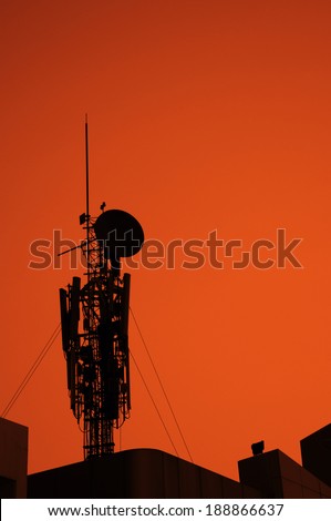 communications tower - industry radio wave broadcasting technology global