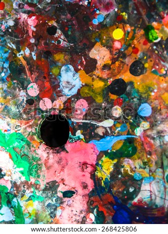 abstract texture background of paint on painting panel