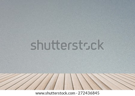 wallpaper and wooden floor - reflection room interior design shiny plank blank gray background backdrop smooth surface sheet