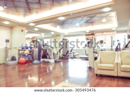 blurred image of hospital vintage style - physical therapy room
