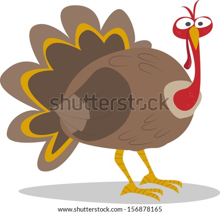 Cute cartoon thanksgiving turkey Vector illustration Cute cartoon thanksgiving turkey Vector illustration