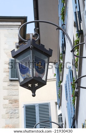 Ancient street light (Zurich, Switzerland)